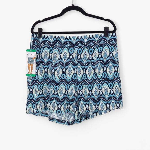 Wildfox Women’s Shorts 3X Boho Tropical Print Rayon Lightweight Coastal Getaway - Picture 2 of 10